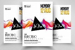 10 Electro Party Flyers Bundle Product Image 9