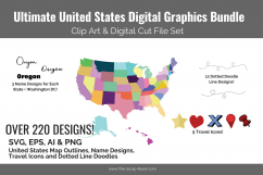 United States SVG Bundle Digital Graphics Set Product Image 1