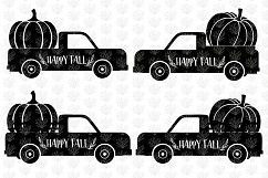 Happy Fall Pumpkin Truck - Thanksgiving SVG EPS DXF PNG Product Image 3