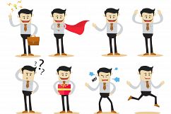 businessman cartoon character pack Product Image 1