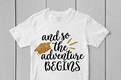 And So The Adventure BEGINS - Graduation SVG EPS DXF PNG Product Image 3
