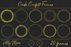 Gold Circle Confetti Frames Product Image 4