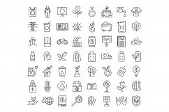 NAME icons set, outline style Product Image 1