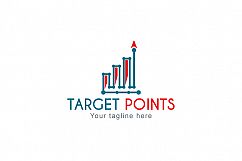 Target Points - Statistics Analysis Stock Logo Template for Company &amp; Business Growth  Product Image 1
