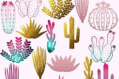 Cactus Silhouette Clipart Product Image 1