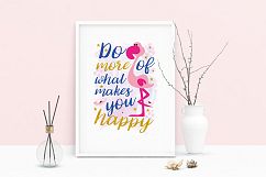 Printable Art Saying Do More Of What Makes You Happy Saying Product Image 1
