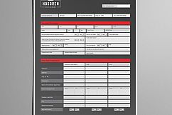 Job Application Form Template USL Portrait Product Image 3