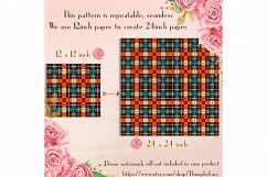 24 Princess Plaid Digital Papers, Tartan, Gingham, Check Product Image 5