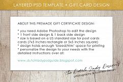 Photo Gift Card Template for Adobe Photoshop - Layered PSD Template - Design #47 Product Image 6