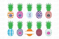 Pineapple Bundle SVG Cut Files, Pineapple Clipart Product Image 1