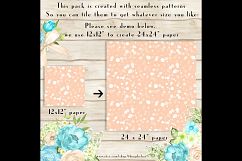 100 Seamless White Dot Bokeh Digital Papers 12 x 12 inch Product Image 3