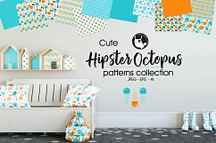 HIPSTER-OCTOPUS , digital papers Product Image 1