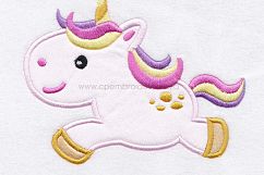 Unicorn Baby Cute Horse Pony Jumping Applique Product Image 6