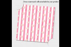 12 Pink and Cream Baby Girl Shower Digital Papers Product Image 4