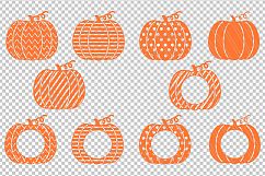 Pumpkin monogram svg/ dxf cutting files Product Image 2
