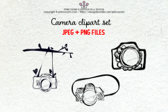 doodle camera clipart set 4 Product Image 1