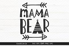 Mama Bear - SVG DXF JPG PNG EPS Product Image 1