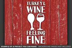 Turkey and Wine Feeling Fine Svg File - 6005 Product Image 3