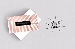 Rose Gold Foil Marble Business Card Product Image 6