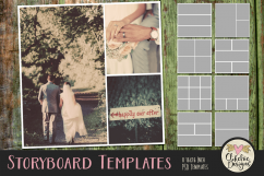 Storyboard Layered Photoshop Photo Templates &amp; Tutorial Product Image 1
