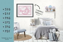Bunting Princess Carriage - SVG DXF PNG EPS JPF PDF Cut File Product Image 3