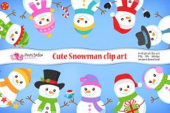 Snowman clipart Product Image 1