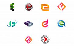 Modern and elegant business logos set Product Image 1