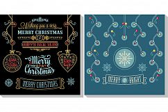 Christmas template. Big bundle. 30 greeting card. Christmas invitation. Xmas flyer Product Image 7