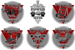 Emblem of the gym. For T-shirts, banners and others. Product Image 1