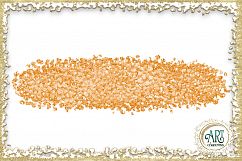 Apricot Peach Glitter Brush Strokes 24 PNG clipart Splashes  Product Image 21