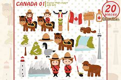 Canada day art, Maple syrup, travel clipart, CANADA design Product Image 1