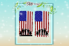 USA Soldiers, Soldiers SVG, USA Flag, Flag Svg, Soldier Flag, Military Svg, American Flag Svg, Soldiers, Flag, Instant Download Product Image 1