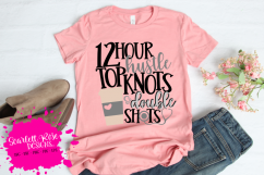 12 Hour Hustle Top Knots &amp; Double Shots SVG Product Image 2