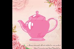 100 Tea Pot Clip Arts, Tea Time, Tea Party, Princess Tea Pot Product Image 2