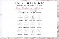 Instagram Story Highlights FASHION Icons, 20 Hand Drawn Product Image 1