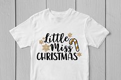 Little Miss Christmas - Christmas SVG EPS DXF PNG Cut File Product Image 3