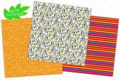 Jungle digital papers, Jungle Patterns, Jungle Animal Papers Product Image 3