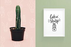 Cactus Lover quotes clipart svg Product Image 2