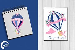 Hot Air Balloons clipart, graphics and illustrations AMB-1394 Product Image 3