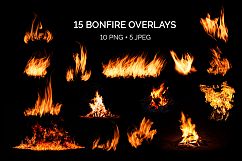+15 Bonfire Photo Overlays Product Image 3