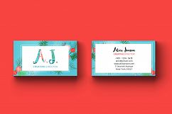 Floral Spring Business Card Product Image 3