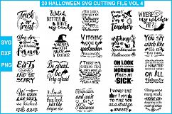 20 Halloween Quote SVG Design Bundle Vol 4. Product Image 1