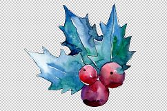 Christmas card PNG watercolor set Product Image 3