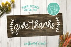 Thanksgiving SVG Bundle - Hand Lettered SVG Files for Signs Product Image 7