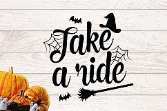 Take a ride Halloween SVG Product Image 1