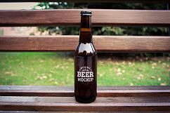 Beer Glass and Bottle Mock-up Bundle #1 Product Image 16