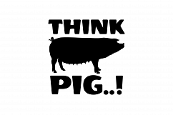 THINK PIG farm theme SVG Product Image 3