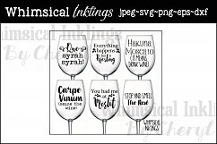 Wine Funnies SVG Cutter Files Product Image 1