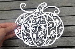 Pumpkin Paper Cut SVG / DXF / EPS Files Product Image 2