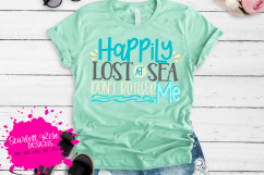 Happily Lost at Sea Don't Bother Me SVG Product Image 1